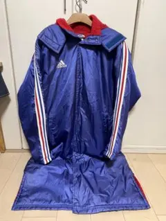 adidas ベンチコート ブルー レッドのサムネイル