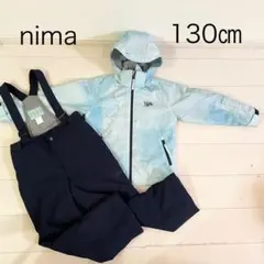 nima スキーウェア　130㎝ 上下セット スノーウェア キッズ　調節可能
