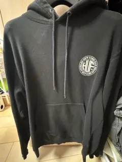 HUF パーカー ブラック ロゴプリント