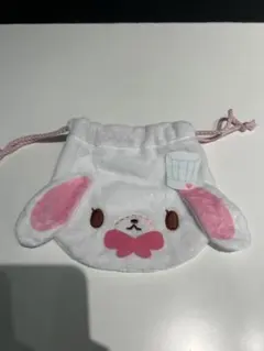 シュガーバニーズ　ふわふわ巾着2 しろうさ