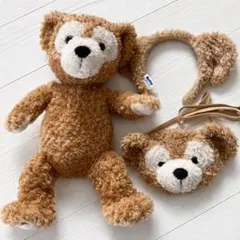 【値下げ交渉可能】ダッフィー ぬいぐるみ カチューシャ ポーチセット