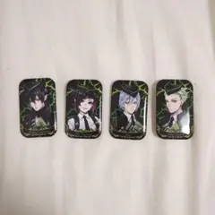 ツイステッドワンダーランド スクエア缶バッジセット(ディアソムニア)