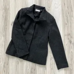 ウールジャケット グレー【7号】検毛 裏地付き ミセス