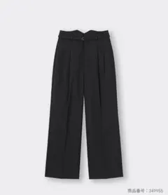 週末限定価格！【新品未使用】ベルテッドストレートパンツ Z+E ブラック M