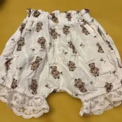 テータテート　かぼちゃパンツ　クマ柄　90サイズ