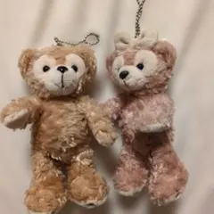 ディズニーシー ぬいぐるみバッジ ダッフィー シェリーメイ