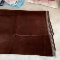 S 布地　はぎれ　こげ茶　90✖️54 140g