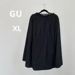 GU ブラック フレアスカート　XL