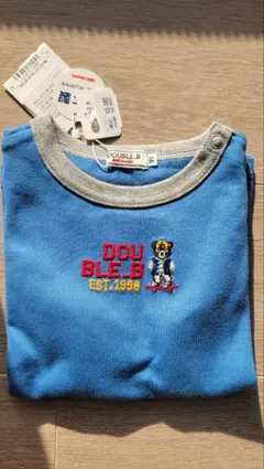 DOUBLE-B 青色 長袖 Tシャツ　カットソー　90