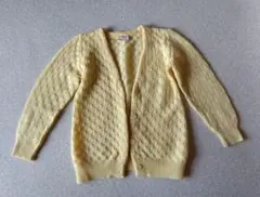 ★KOSUGI★ウール★ニット★カーディガン★黄色★