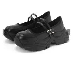 グレイル　厚底ダブルストラップシューズ　24.5