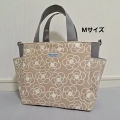 限定セール！カメリア柄サイドポケットトートバッグMサイズ