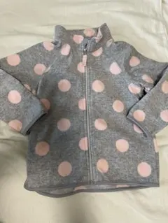 H&M フリースジャケット 92cm ドット柄