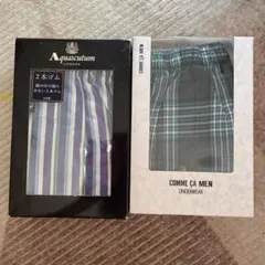 Aquascutum COMME CA MEN トランクス 2点セット