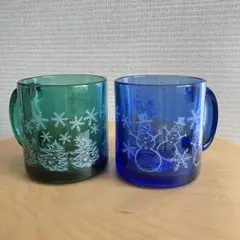 STARBUCKS マグ ウインター グラス 13oz アメリカ製2個セット