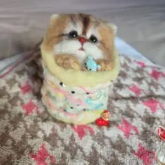 羊毛フェルト 恵比寿様と猫。 - メルカリ