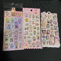 ラブブ　キャラクターシールセット 3種　キラキラ、プクプク、ぷにぷにおしり