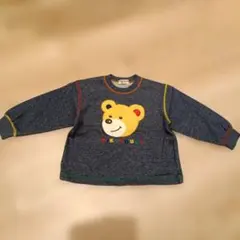 Miki House クマ刺繍 トレーナー 100cm　日本製