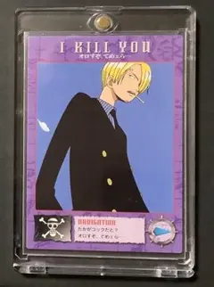 ONE PIECE エッチングカード カードダス マスターズ サンジ 希少