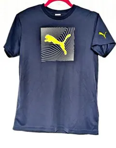 PUMA プーマ Tシャツ タグ付き新品未使用 ネイビー ネオンイエロー