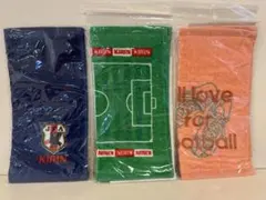 KIRIN オリジナルサッカーデザインタオル 3枚セット