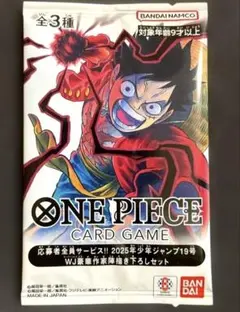 ワンピースカード応募者全員サービス！2025年少年ジャンプ19号描き下ろしセット