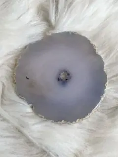 美品 天然石 プレート メノウ 瑪瑙 アゲート 置物