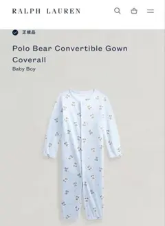 【ラルフローレン】ポロベア カバーオール ロンパース 6M 70 美品