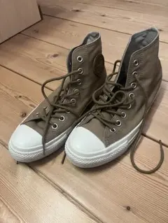 【美品】Converse ハイカットスニーカー カーキ