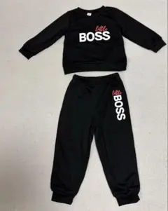 SHEIN ブラック スウェットセット 2-3Y 80-90㎝