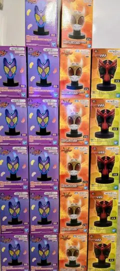 仮面ライダー　BIGサイズソフビ　マスクディスプレイ　3種セット　BANDAI