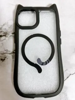 猫耳デザイン iPhone14ケース ブラック