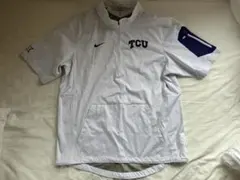 Nike TCU ハーフジップ プルオーバー 半袖 ホワイト