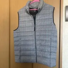 UNIQLO チェック柄 ダウンベスト XL