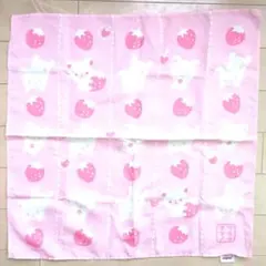 リラックマ ランチクロス ピンク いちご柄のサムネイル