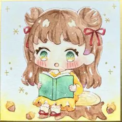 手描きイラスト オリジナル 豆色紙