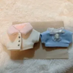 10cm ぬい用　ぬい服 2着セット ジャケット　トップス