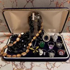 アクセサリーまとめ　ネックレスx3本　指輪x8個