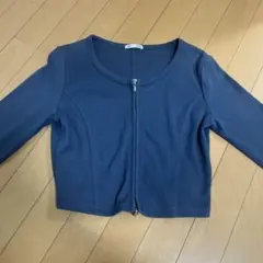GU リブダブルジップカーディガン