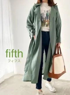 新品【fifthフィフス】スタイリストプロデュースシアーロングトレンチコート