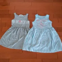110cm　120cm　ワンピース　ノースリーブ　夏　女の子