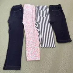 ユニクロ　ボトムス4点セット 100cm スパッツ　レギンス