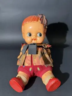昭和レトロ セルロイド人形デコちゃん 大きめ34cm - メルカリ