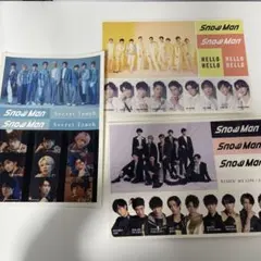 Snow Man シール 3枚セット