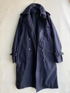 美品　MUJI 無印良品　レディース　トレンチコート　ネイビー　M 紺