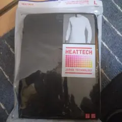 UNIQLOHEATTECH クルーネック長袖Tシャツ L ブラック