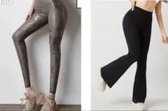 ヨガウェア　ヨガパンツ　ランニングパンツ　レギンス　ストレッチ　2枚セット