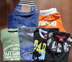 Tシャツ130＆150各2点 半パン150㌢、g半パン160㌢ゆったり 6セット