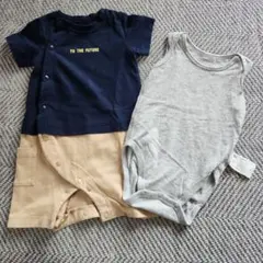 GU・UNIQLO ベビー服 ロンパース・カバーオール セット 70cm