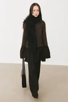 美品 cygne シーニュ サテンコクーンパンツ Juline ブラック - メルカリ